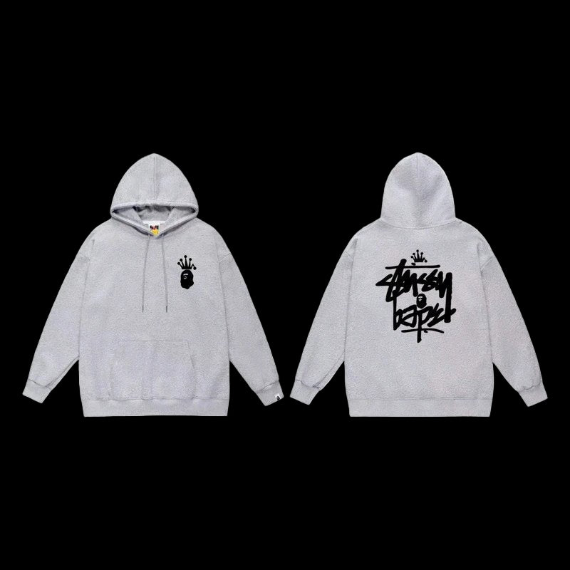 A heavyweight cotton hoodie featuring a vintage-inspired faded wash and a custom fit.