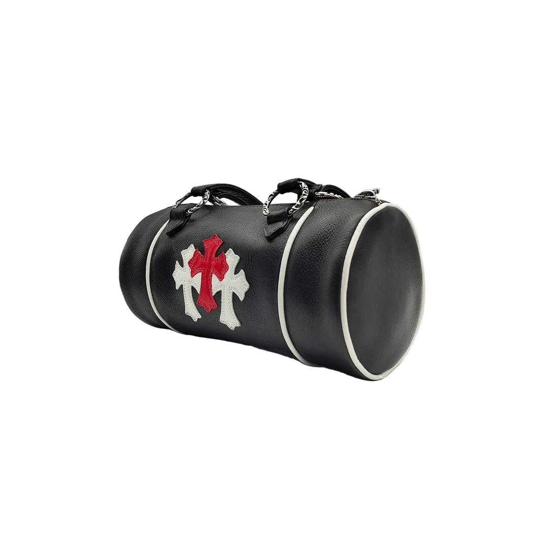 Chrome Hearts
White&Red Cemetery Cross Patch Domino Bag PASTFRWRD