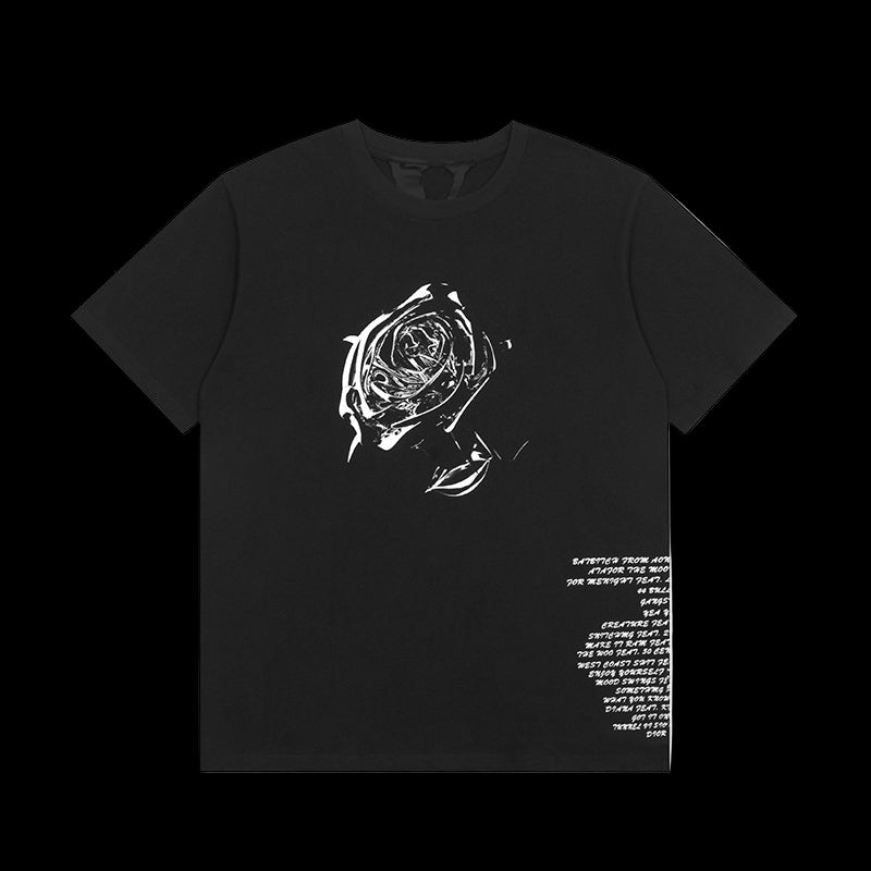 Black Vlone X Pop Smoke T-Shirt featuring unique graphic design and trendy fit.