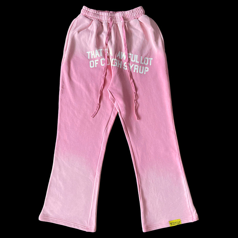 Faded wash pants made from heavyweight cotton with a comfortable ribbed crewneck.