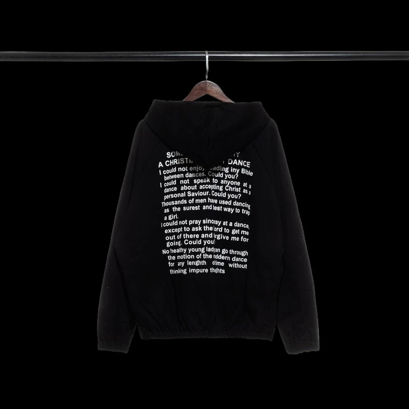 Faded wash zip hoodie with ribbed crewneck and "Rhude Roadway Racing" graphic on front and back.