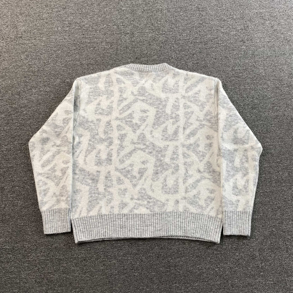 MERTRA ALL OVER ALPACA SWEATER GREY - PASTFRWRD