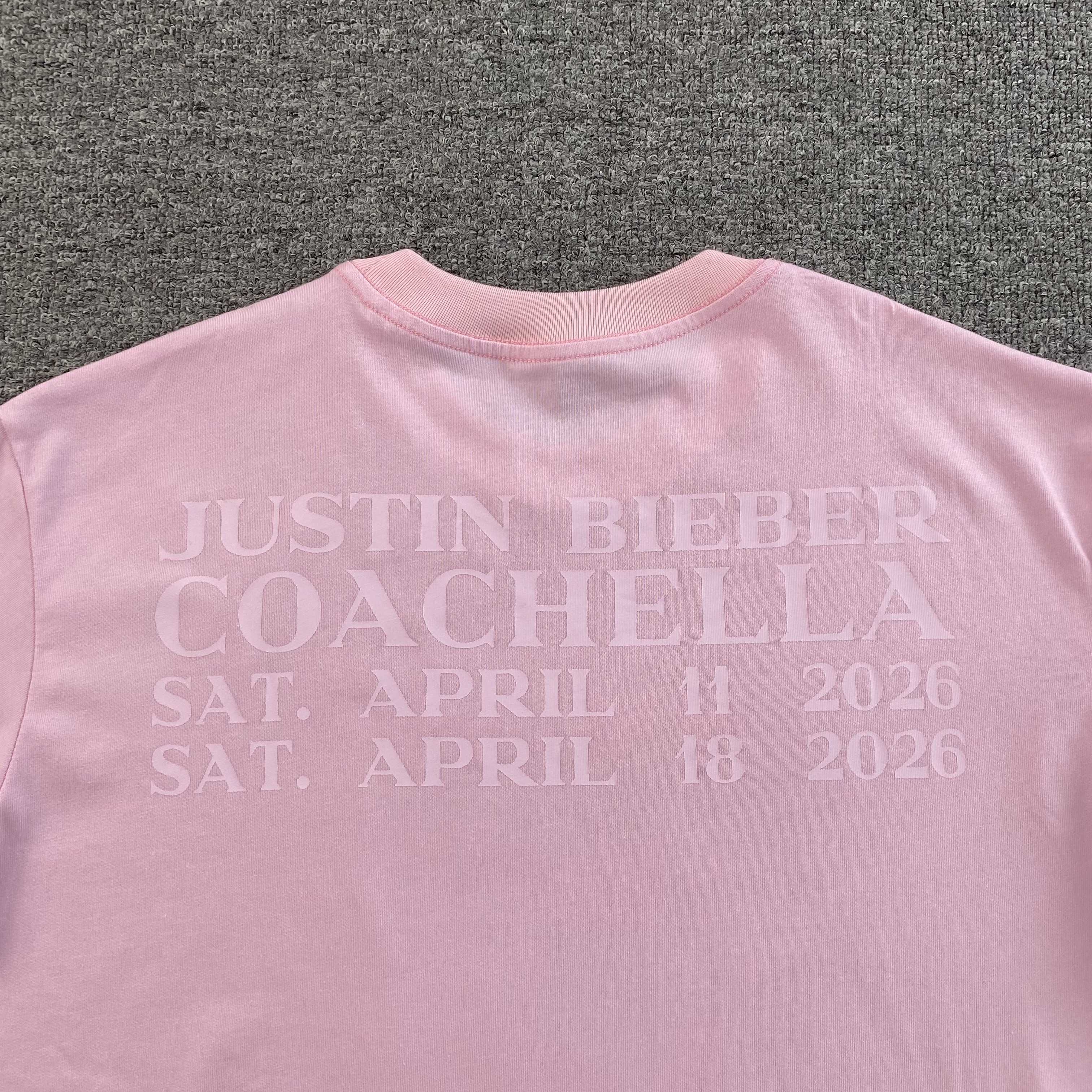 SKYLRK JUSTIN BEIBER COACHELLA 2026 SWAG T SHIRT - PASTFRWRD