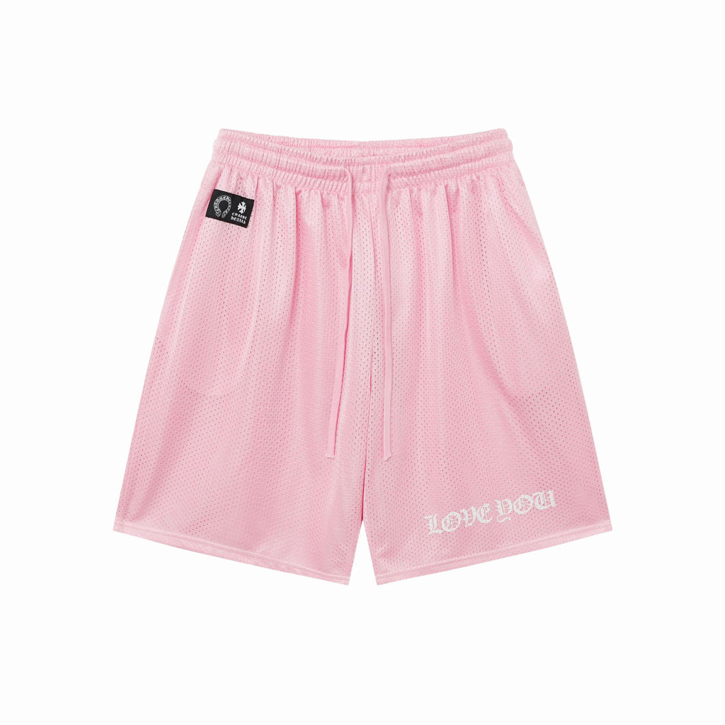CHROME HEARTS MESH JERSEY SHORTS - PASTFRWRD