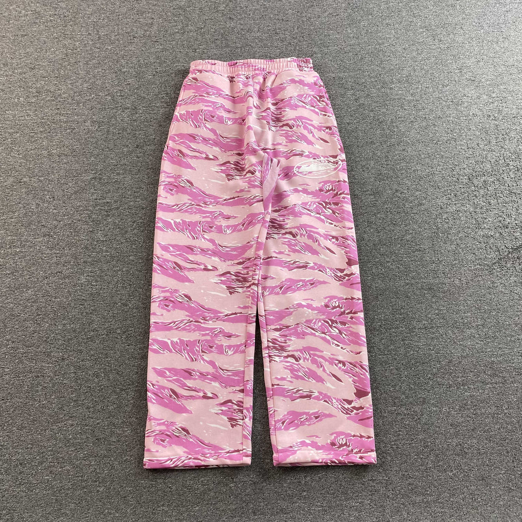 CORTEIZ ISLAND PUFF PRINT OPEN HEM SWEATPANT PINK - PASTFRWRD