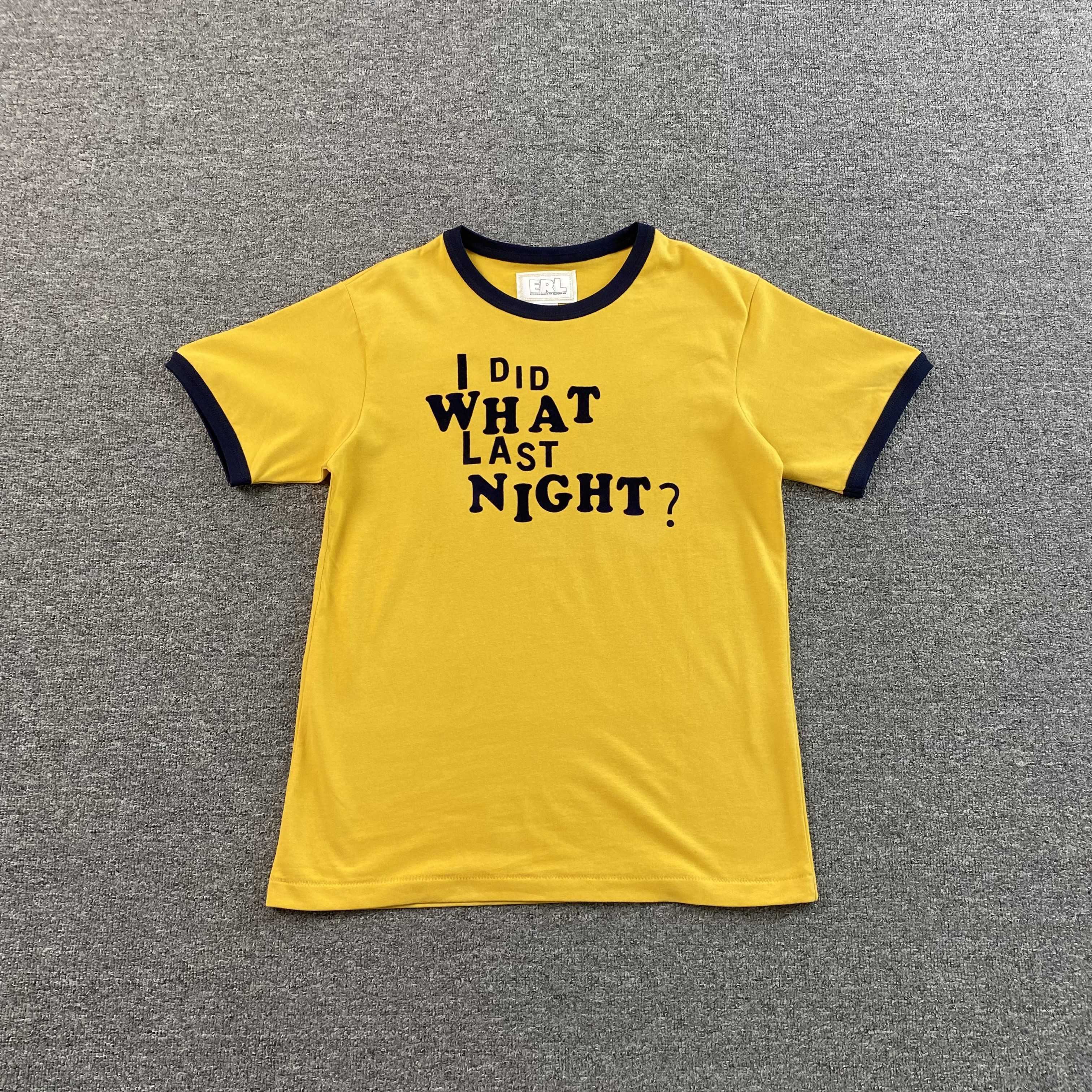 ERL I DID WHAT LAST NIGHT T SHIRT - PASTFRWRD