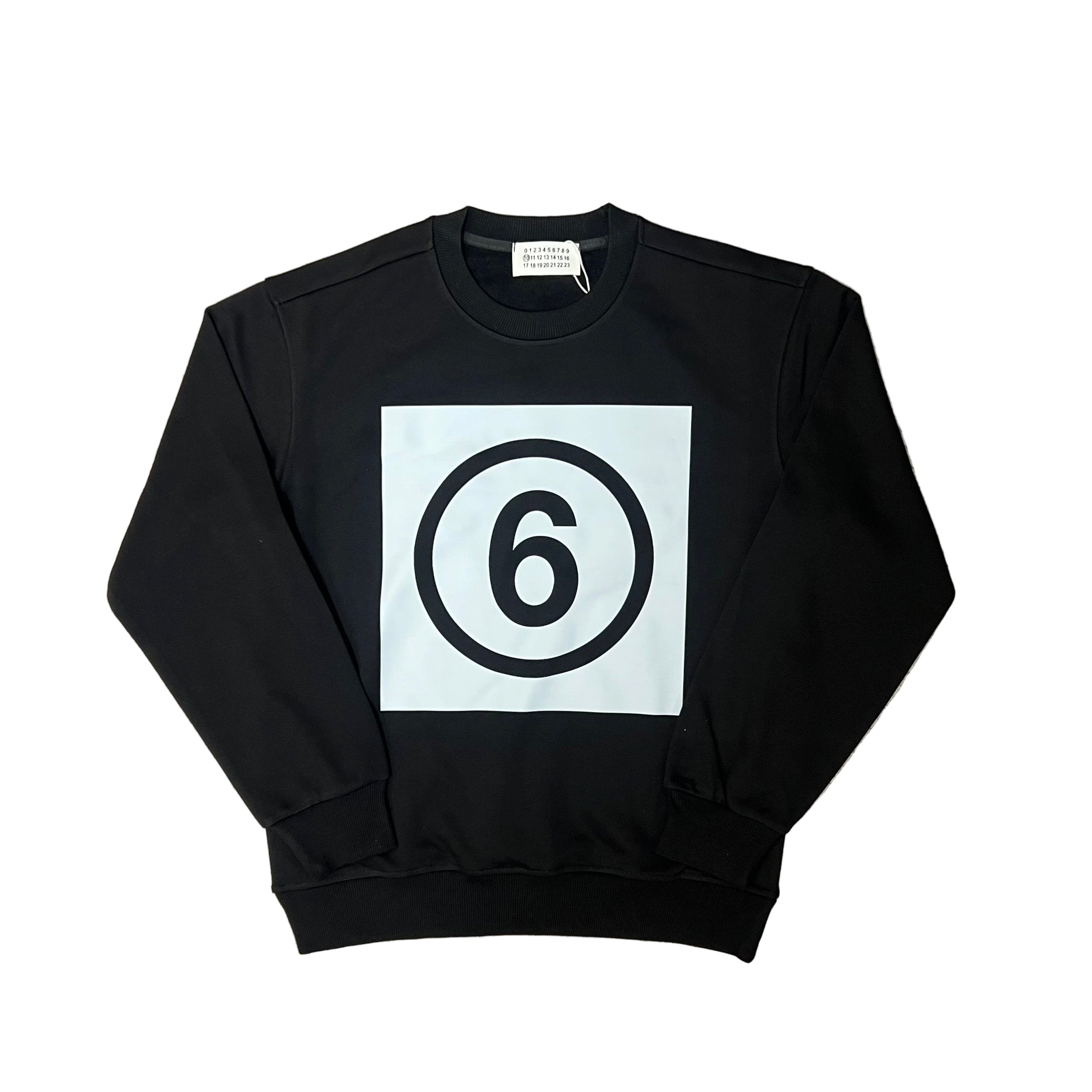 Men's black cropped sweatshirt with "Rhude Roadway Racing" graphic print on front and back.