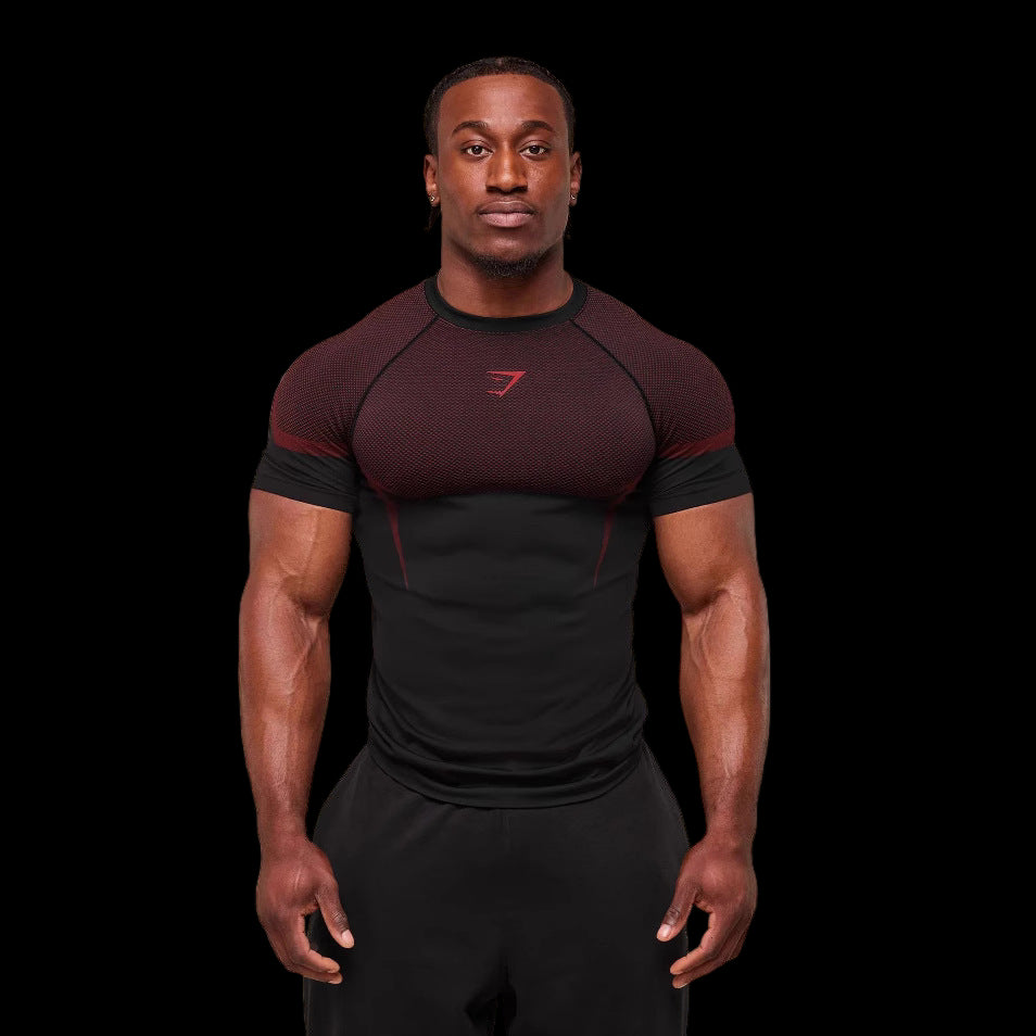 Black Gymshark X Onyx Muscle Fit T-shirt with tapered fit and small chest logo