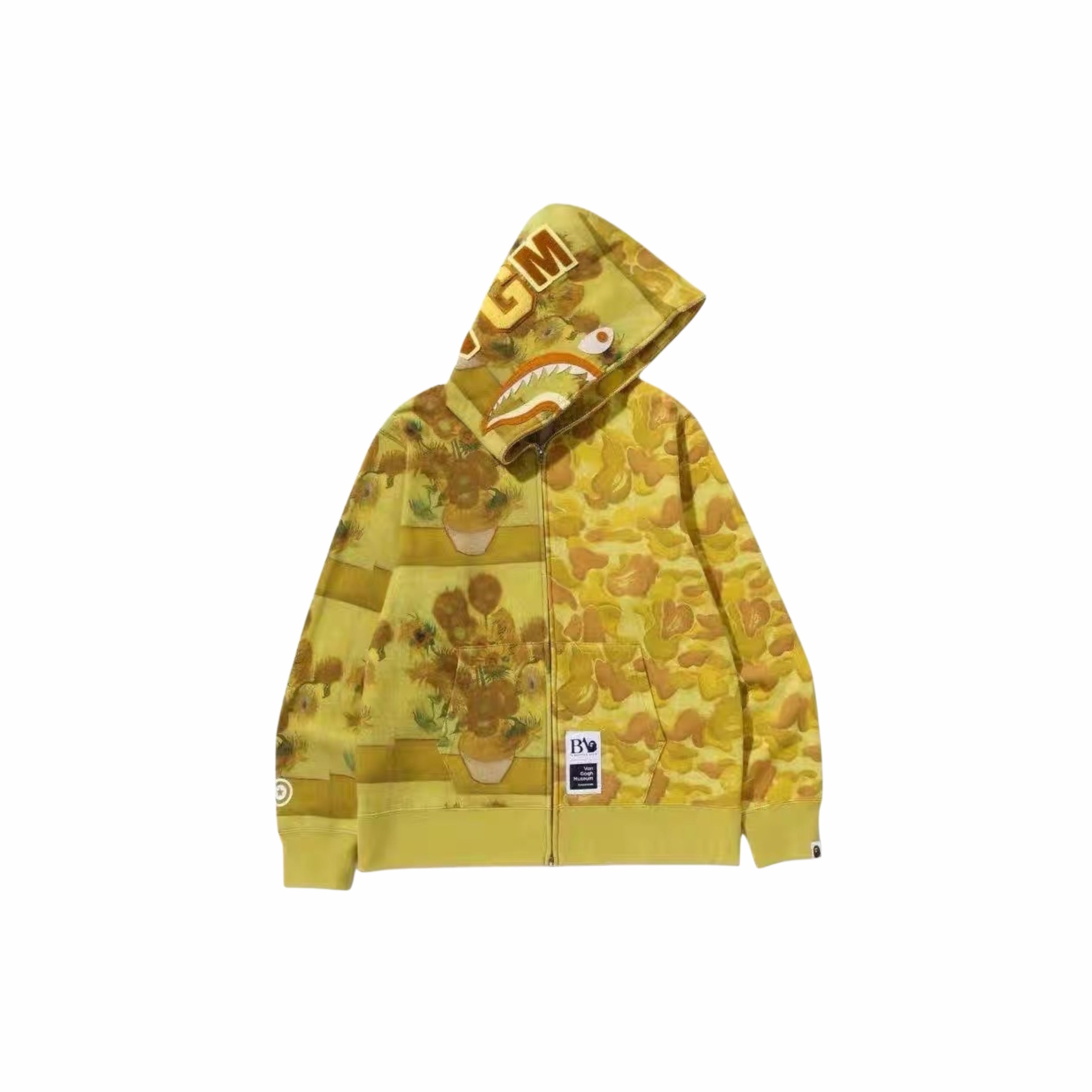 BAPE X VAN GOGH MUSEUM SHARK FULL ZIP-UP - PASTFRWRD