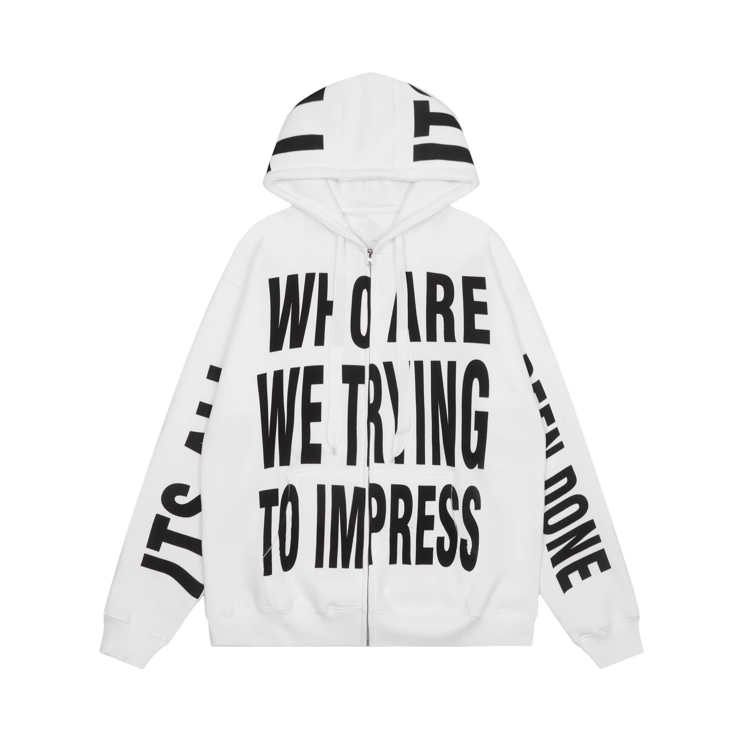 Black zip-up hoodie with ribbed crewneck and short sleeves in a vintage faded wash.